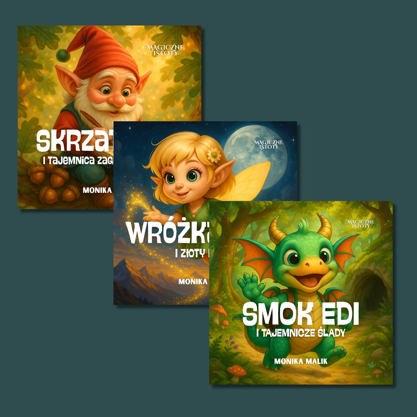 Zestaw 3 Bajek dla dzieci z serii Magiczne Istoty