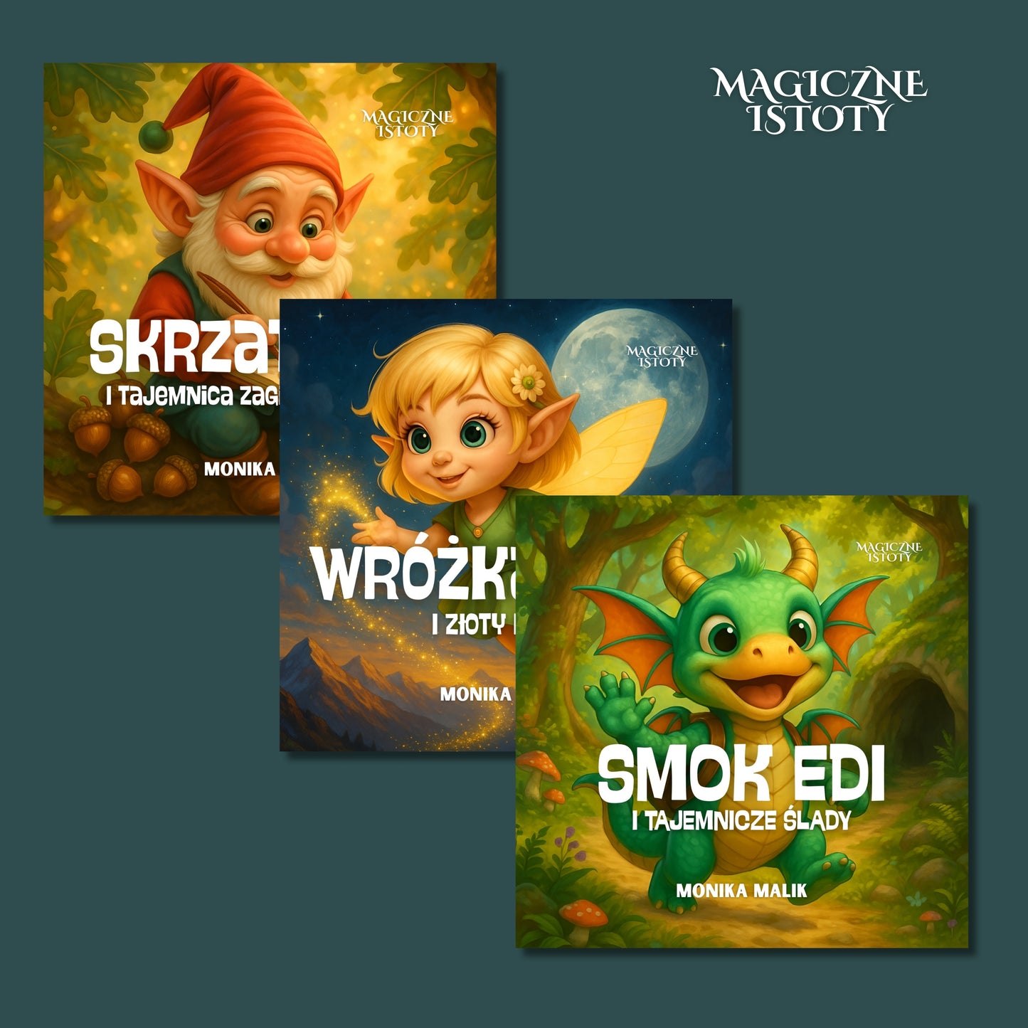 Zestaw 3 Bajek dla dzieci z serii Magiczne Istoty